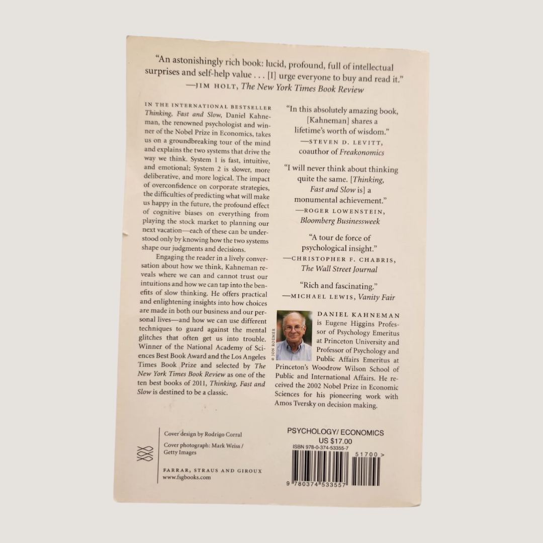 Thinking, Fast and Slow